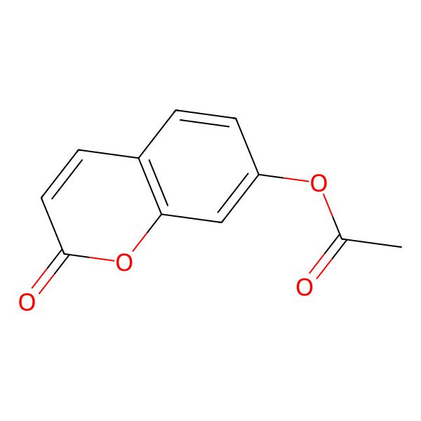 2D Structure of 7-Acetoxycoumarin