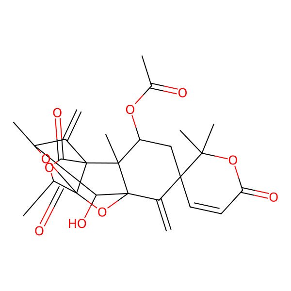2D Structure of 7-Acetoxydehydroaustinol