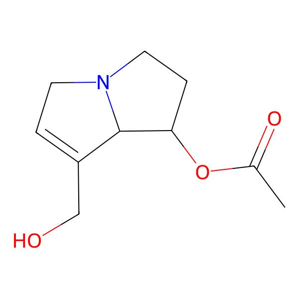 2D Structure of 7-Acetylretronecine