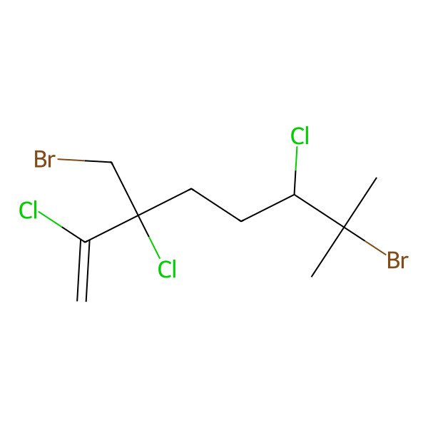 2D Structure of 7-Bromo-3-(bromomethyl)-2,3,6-trichloro-7-methyloct-1-ene