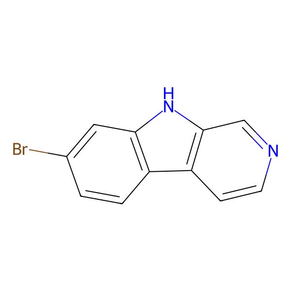 2D Structure of 7-bromo-9H-pyrido[3,4-b]indole