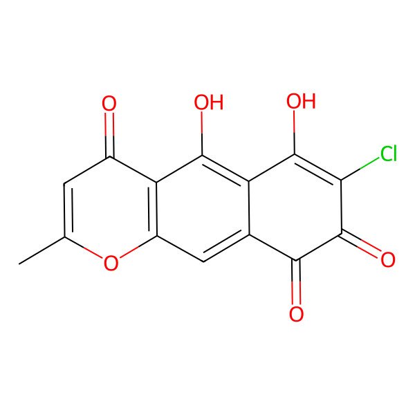 2D Structure of 7-Chlororubrocashmeriquinone