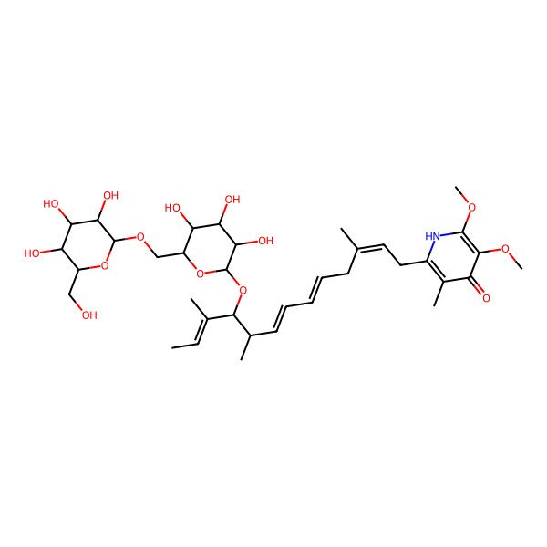 2D Structure of 7-demethyl-glucopiericidin A