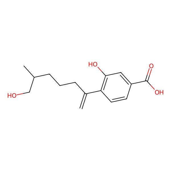 2D Structure of 7-Deoxy-7,14-didehydro-12-hydroxysydonic acid