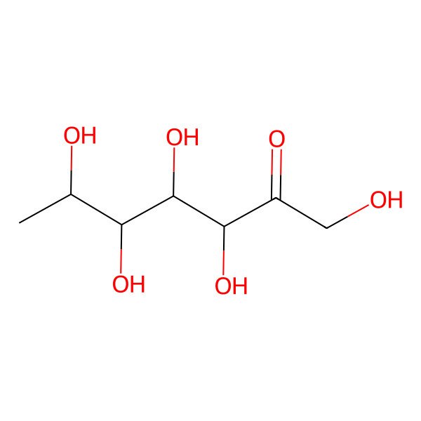 2D Structure of 7-Deoxy-D-altro-2-heptulose