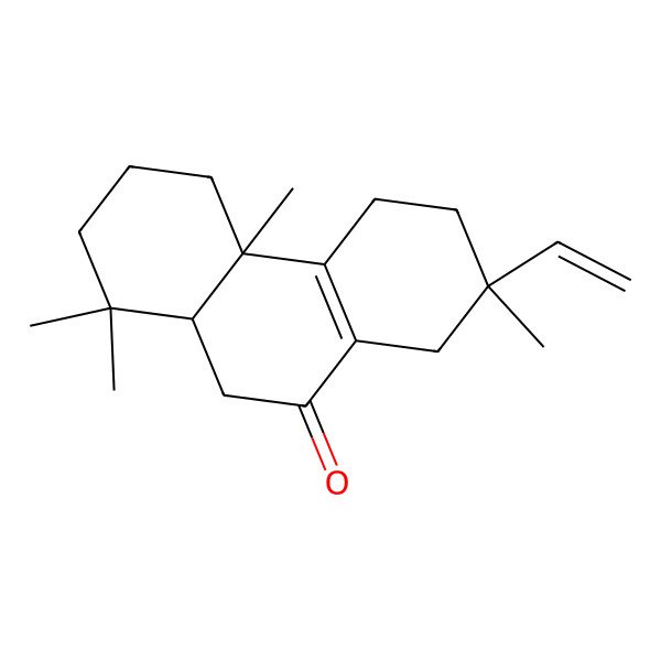 2D Structure of 7-Ethenyl-1,1,4a,7-tetramethyl-2,3,4,5,6,8,10,10a-octahydrophenanthren-9-one 2D Structure of 7-Ethenyl-1,1,4a,7-tetramethyl-2,3,4,5,6,8,10,10a-octahydrophenanthren-9-one
