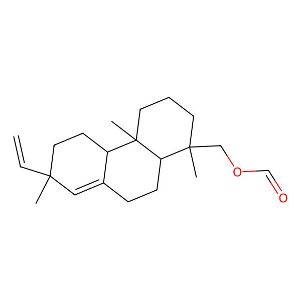 2D Structure of (7-ethenyl-1,4a,7-trimethyl-3,4,4b,5,6,9,10,10a-octahydro-2H-phenanthren-1-yl)methyl formate 2D Structure of (7-ethenyl-1,4a,7-trimethyl-3,4,4b,5,6,9,10,10a-octahydro-2H-phenanthren-1-yl)methyl formate