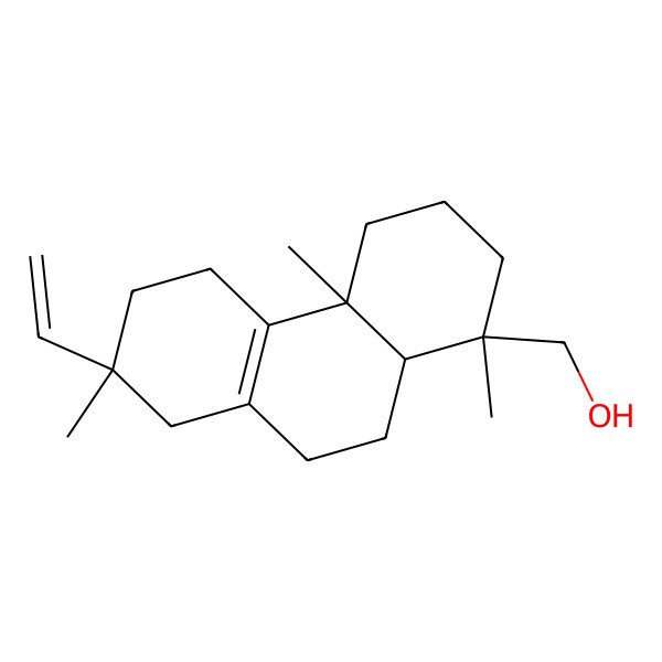 2D Structure of (7-ethenyl-1,4a,7-trimethyl-3,4,5,6,8,9,10,10a-octahydro-2H-phenanthren-1-yl)methanol