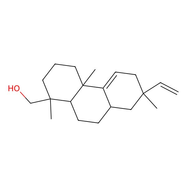 2D Structure of (7-ethenyl-1,4a,7-trimethyl-3,4,6,8,8a,9,10,10a-octahydro-2H-phenanthren-1-yl)methanol