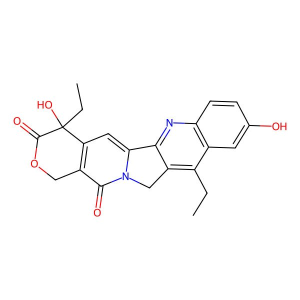 2D Structure of 7-Ethyl-10-Hydroxycamptothecin