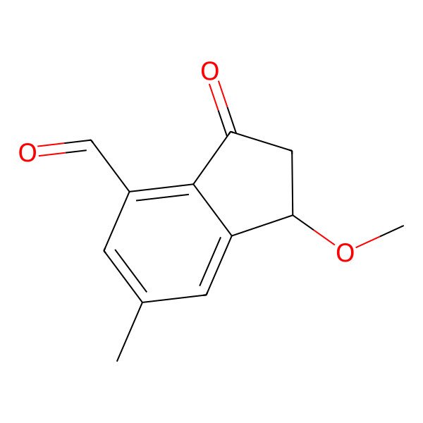 2D Structure of 7-Formyl-3-methoxy-5-methylindanone