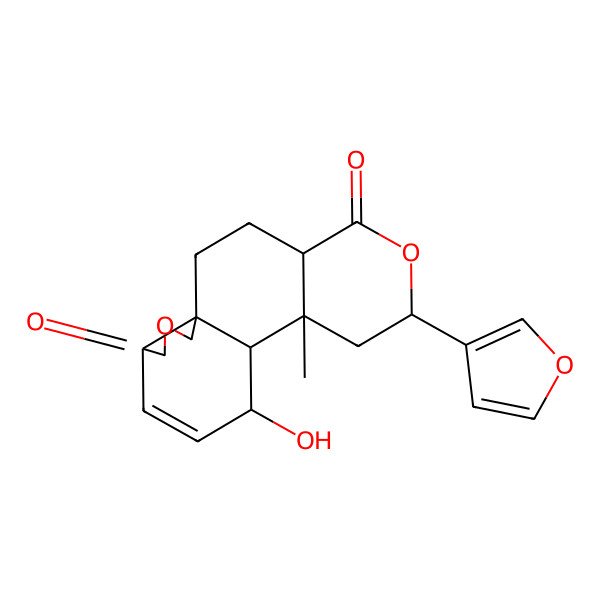 2D Structure of 7-(Furan-3-yl)-11-hydroxy-9-methyl-6,16-dioxatetracyclo[8.7.0.01,14.04,9]heptadec-12-ene-5,15-dione