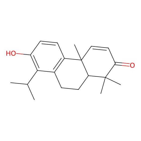 2D Structure of 7-hydroxy-1,1,4a-trimethyl-8-propan-2-yl-10,10a-dihydro-9H-phenanthren-2-one