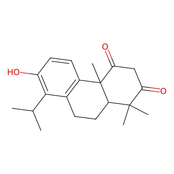 2D Structure of 7-hydroxy-1,1,4a-trimethyl-8-propan-2-yl-10,10a-dihydro-9H-phenanthrene-2,4-dione