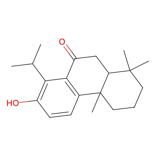 2D Structure of 7-hydroxy-1,1,4a-trimethyl-8-propan-2-yl-3,4,10,10a-tetrahydro-2H-phenanthren-9-one 2D Structure of 7-hydroxy-1,1,4a-trimethyl-8-propan-2-yl-3,4,10,10a-tetrahydro-2H-phenanthren-9-one