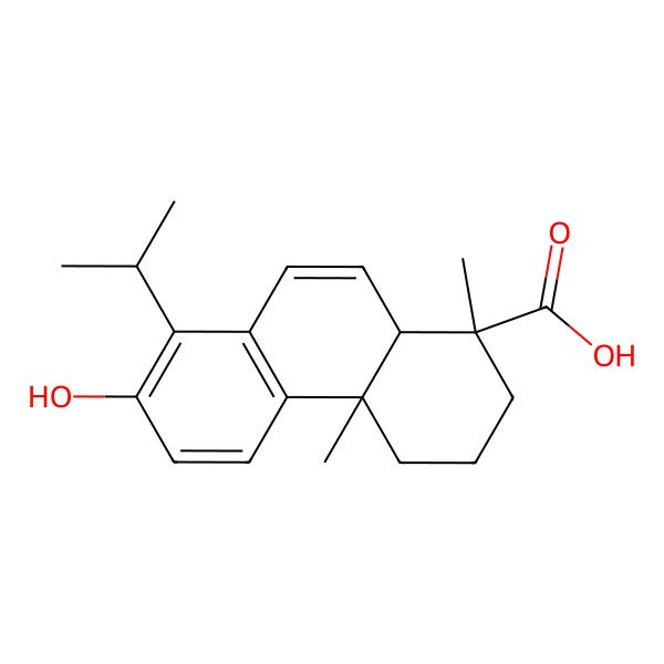 2D Structure of 7-Hydroxy-1,4a-dimethyl-8-propan-2-yl-2,3,4,10a-tetrahydrophenanthrene-1-carboxylic acid 2D Structure of 7-Hydroxy-1,4a-dimethyl-8-propan-2-yl-2,3,4,10a-tetrahydrophenanthrene-1-carboxylic acid