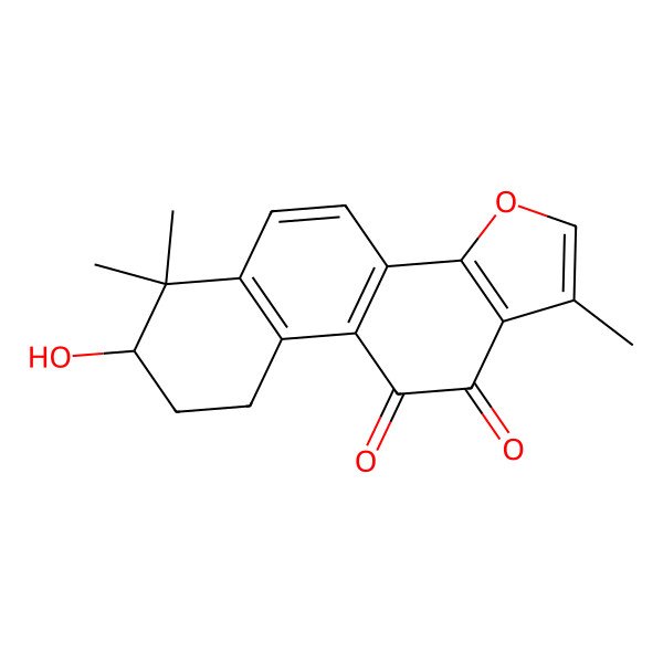 2D Structure of 7-hydroxy-1,6,6-trimethyl-8,9-dihydro-7H-naphtho[1,2-g][1]benzofuran-10,11-dione
