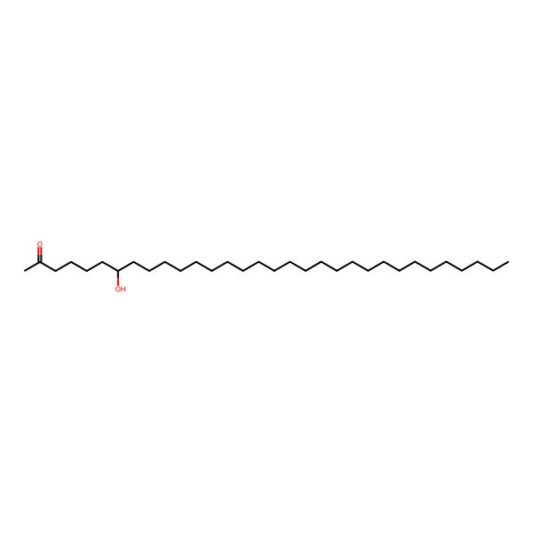 2D Structure of 7-Hydroxy-2-dotriacontanone
