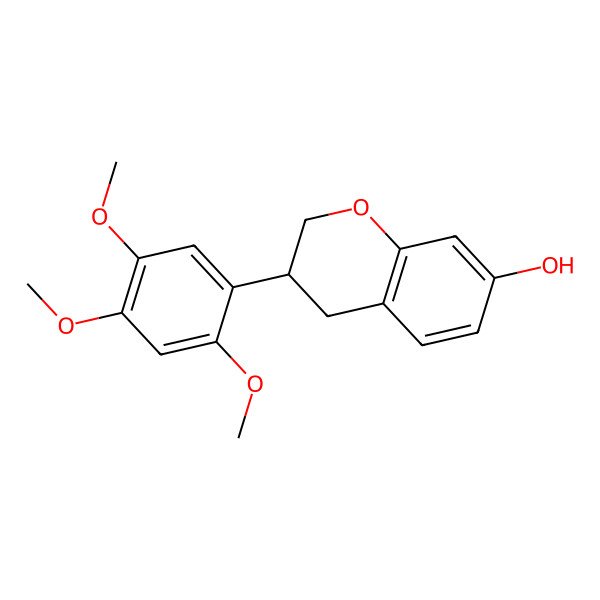 2D Structure of 7-Hydroxy-2',4',5'-trimethoxyisoflavan