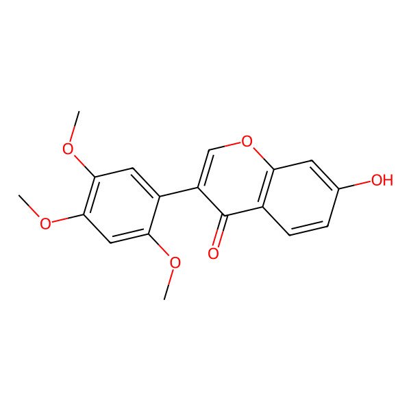 2D Structure of 7-Hydroxy-2',4',5'-Trimethoxyisoflavone