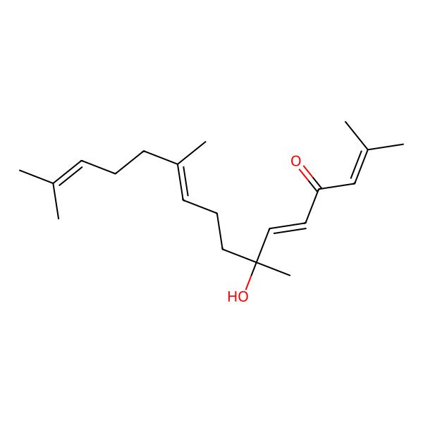 2D Structure of 7-Hydroxy-2,7,11,15-tetramethylhexadeca-2,5,10,14-tetraen-4-one 2D Structure of 7-Hydroxy-2,7,11,15-tetramethylhexadeca-2,5,10,14-tetraen-4-one