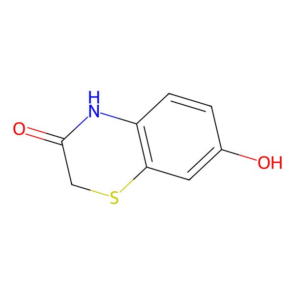 2D Structure of 7-hydroxy-2H-1,4-benzothiazin-3(4H)-one