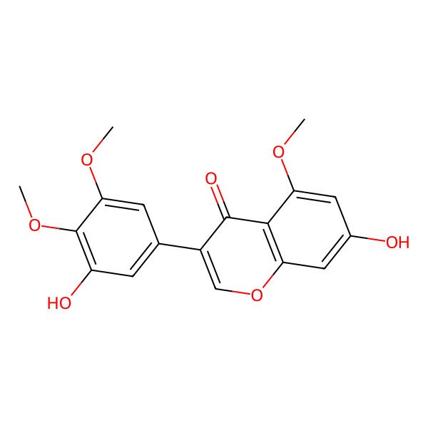 2D Structure of 7,3'-Dihydroxy-5,4',5'-trimethoxyisoflavone