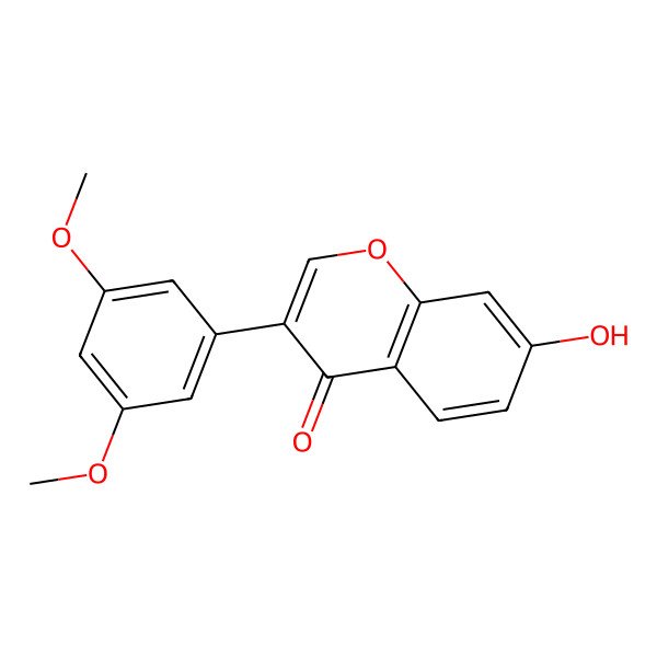 2D Structure of 7-Hydroxy-3',5'-dimethoxyisoflavone