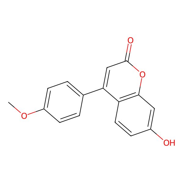 2D Structure of 7-Hydroxy-4-(4-methoxyphenyl)chromen-2-one 2D Structure of 7-Hydroxy-4-(4-methoxyphenyl)chromen-2-one