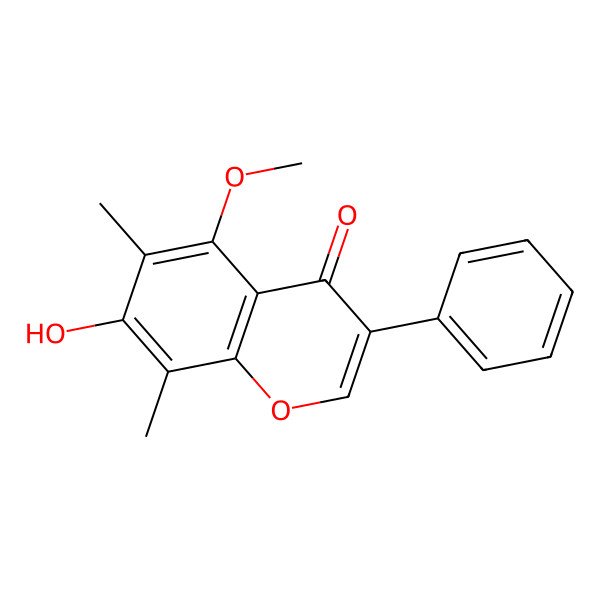 2D Structure of 7-Hydroxy-5-Methoxy-6,8-Dimethylisoflavone 2D Structure of 7-Hydroxy-5-Methoxy-6,8-Dimethylisoflavone
