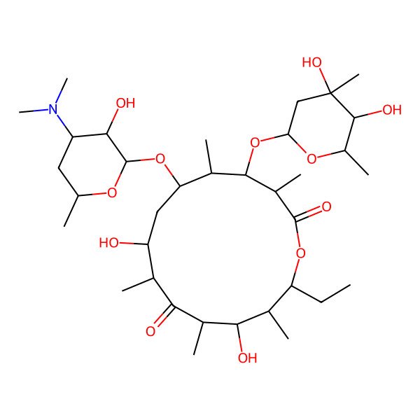 2D Structure of 7-hydroxy-6-demethyl-6-deoxyerythromycin D