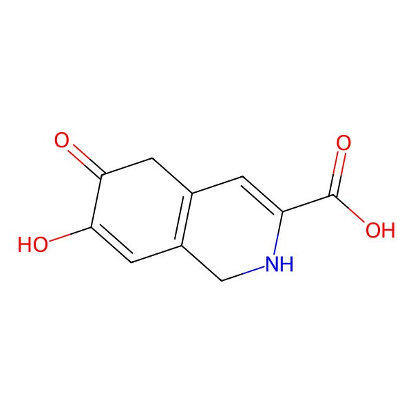 2D Structure of 7-hydroxy-6-oxo-2,5-dihydro-1H-isoquinoline-3-carboxylic acid