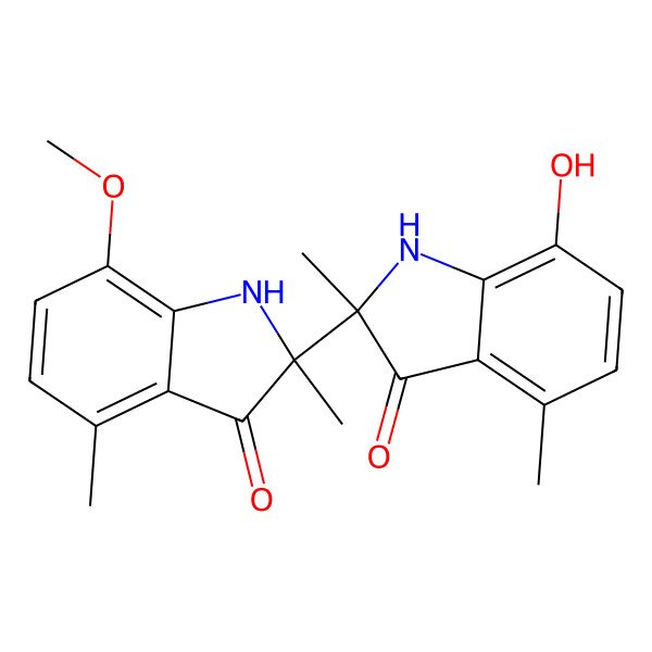 2D Structure of 7-Hydroxy-7'-methoxyperonatin B
