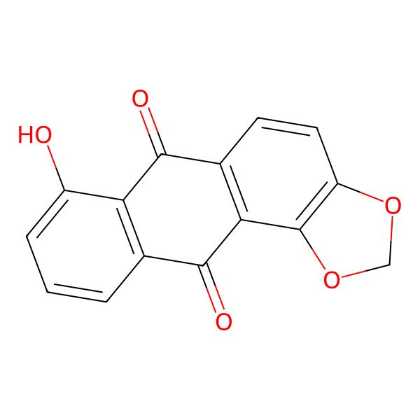 2D Structure of 7-Hydroxynaphtho[3,2-g][1,3]benzodioxole-6,11-dione