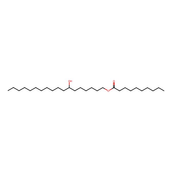 2D Structure of 7-Hydroxyoctadecyl decanoate