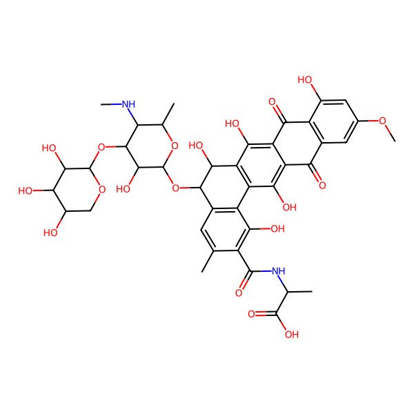 2D Structure of 7-Hydroxypradimicin A