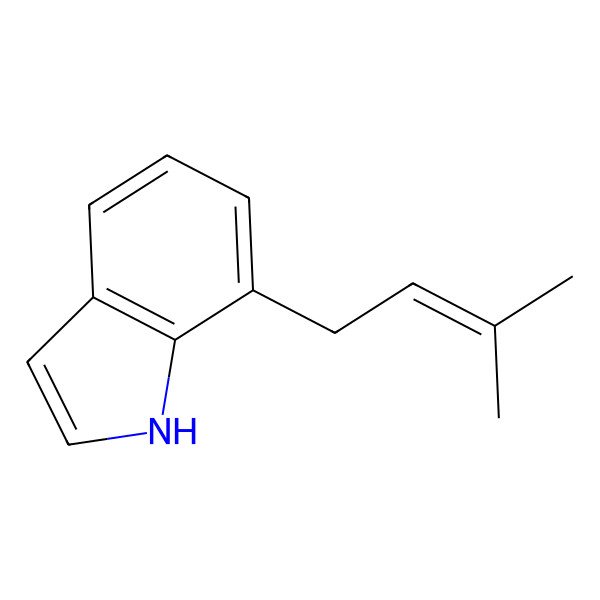 2D Structure of 7-Isopentenylindole 2D Structure of 7-Isopentenylindole