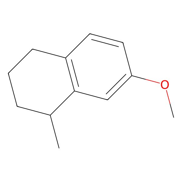2D Structure of 7-Methoxy-1-methyl-1,2,3,4-tetrahydro-naphthalene