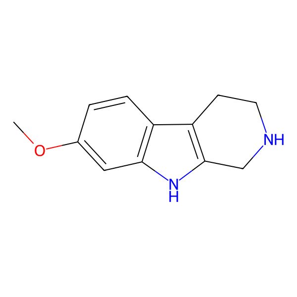 2D Structure of 7-methoxy-2,3,4,9-tetrahydro-1H-pyrido[3,4-b]indole