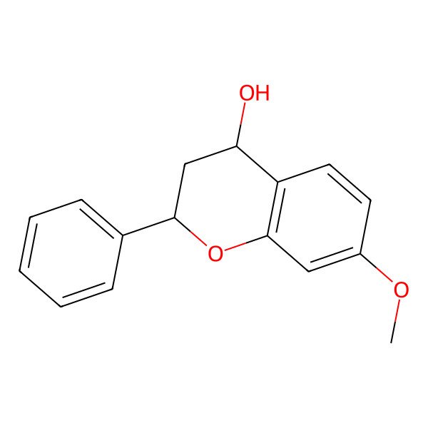 2D Structure of 7-methoxy-2-phenyl-3,4-dihydro-2H-chromen-4-ol 2D Structure of 7-methoxy-2-phenyl-3,4-dihydro-2H-chromen-4-ol