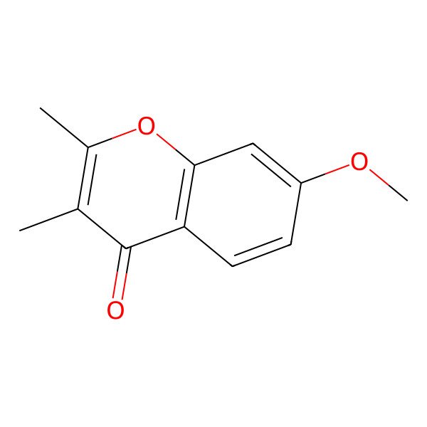 2D Structure of 7-Methoxy-2,3-dimethylchromone-4-one