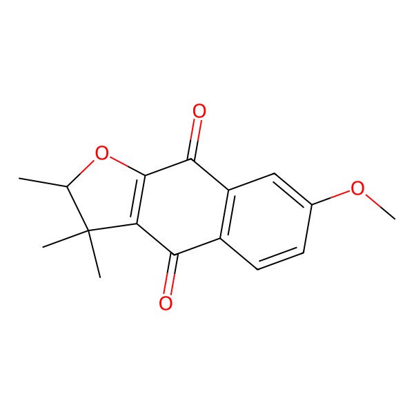 2D Structure of 7-methoxy-2,3,3-trimethyl-2H-benzo[f][1]benzofuran-4,9-dione