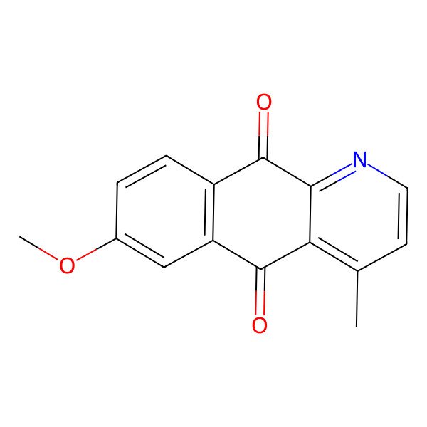2D Structure of 7-Methoxy-4-methylbenzo[g]quinoline-5,10-dione
