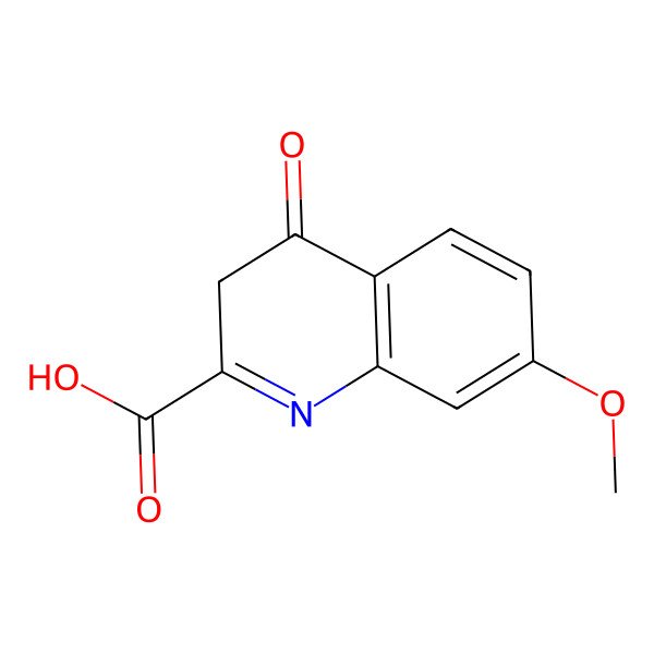 2D Structure of 7-methoxy-4-oxo-3H-quinoline-2-carboxylic acid