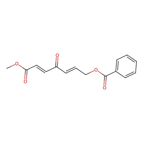 2D Structure of (7-Methoxy-4,7-dioxohepta-2,5-dienyl) benzoate