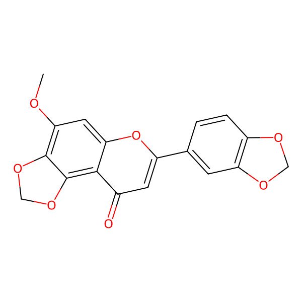 2D Structure of 7-Methoxy-5,6:3',4'-bis(methylenedioxy)flavone