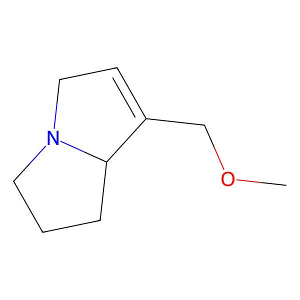 2D Structure of 7-(methoxymethyl)-2,3,5,8-tetrahydro-1H-pyrrolizine