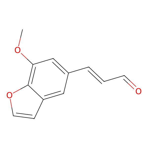 2D Structure of 7-Methoxywutaifuranal 2D Structure of 7-Methoxywutaifuranal