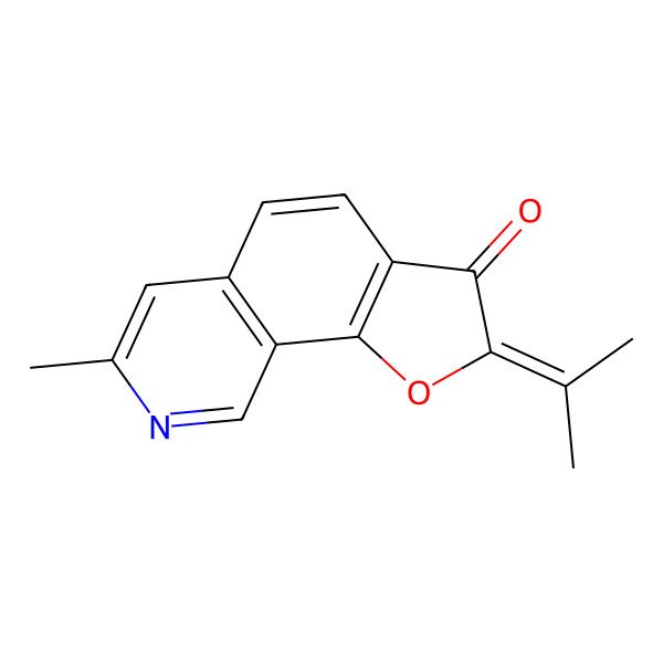2D Structure of 7-Methyl-2-propan-2-ylidenefuro[3,2-h]isoquinolin-3-one