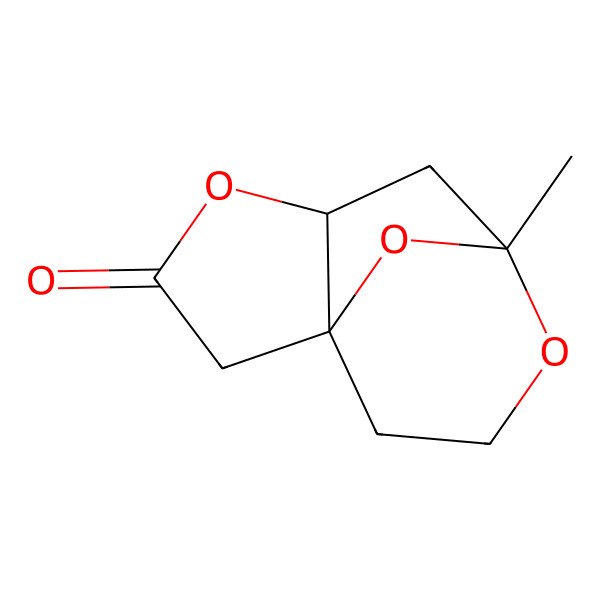 2D Structure of 7-Methyl-4,8,11-trioxatricyclo[5.3.1.01,5]undecan-3-one